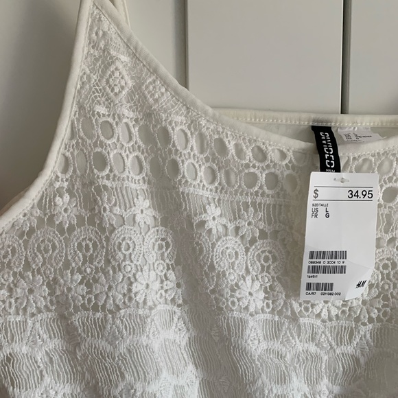 🔥SALE🔥 BNWT H&M White Lace mini dress - Picture 3 of 3